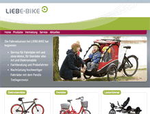 Tablet Screenshot of liebe-bike.de